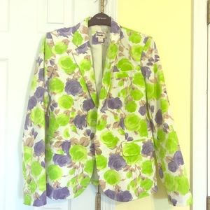 J Crew Floral Blazer